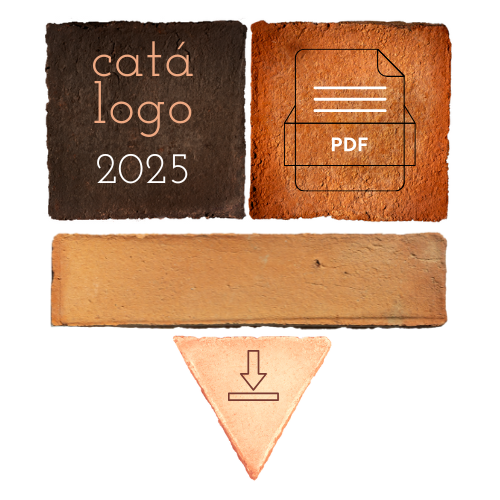 catalogo descargar muestras de diseños y modelos para suelos baldosas losas ladrillos de barro cocido artesanales a medida con envio