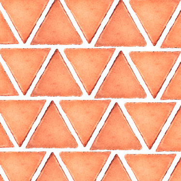 losa triangular de barro cocido artesanal medida
